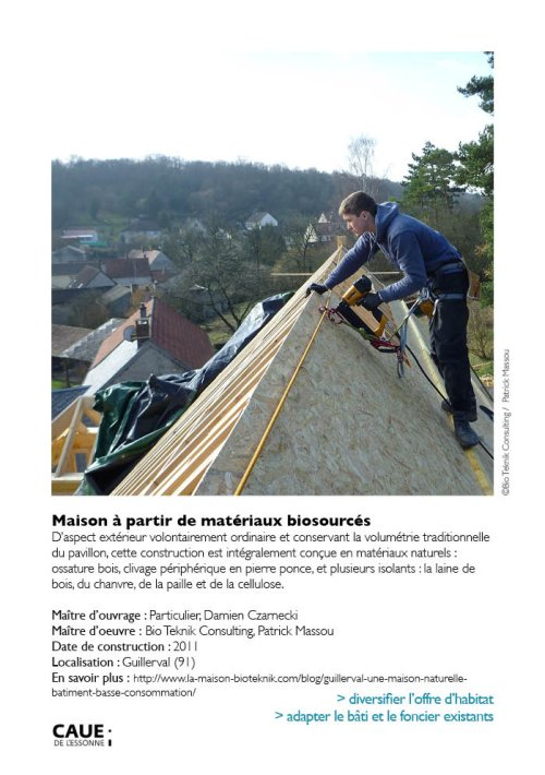 Maison à partir de matériaux biosourcés
