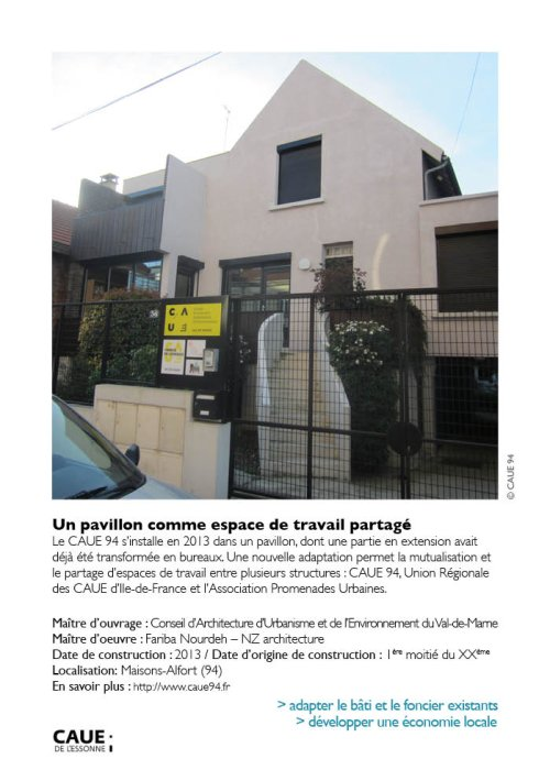 Un pavillon comme espace de travail partagé