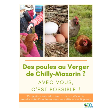 Des poules au verger de Chilly ? Avec vous c'est possible