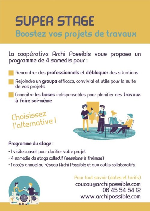 Archi-Possible – Super stage : boostez vos projets de travaux (...)