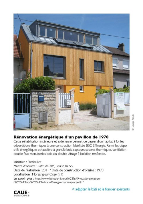 Rénovation énergétique d'un pavillon de 1970